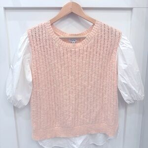 Blush Pink Knit Sweater top